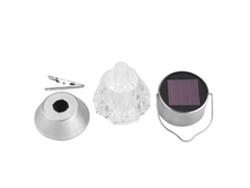 Lámpara colgante solar LED de 7 colores para decoración de exteriores.