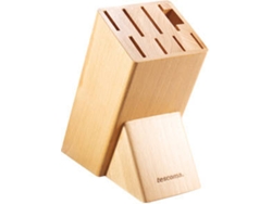 Bloque de Cuchillo de Cocina p/ 8 Cuchillo de Cocina y tijera trinchante/Afilador TESCOMA Noblesse