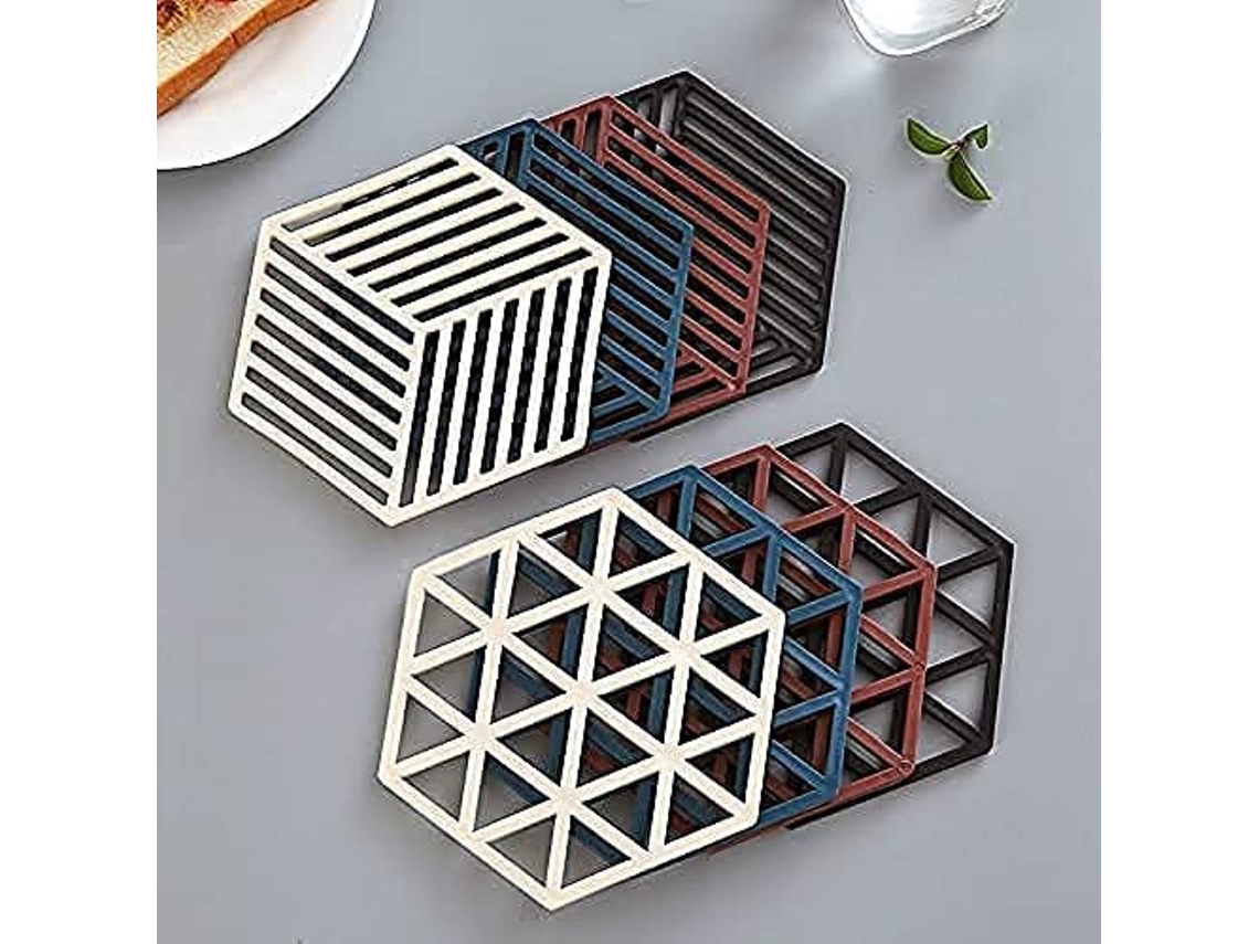 Juego de 8 bases de silicona antideslizantes resistentes al calor. NEVEANCE