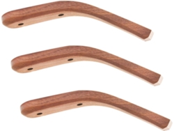 Perchero De Pared Madera Natural 3 Pzas, Eleg Para Ropa, Sombreros Y Accesorios, Pasillos, Salas Estar