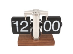 Reloj mecánico retro abatible (rotación automática, decorativo)