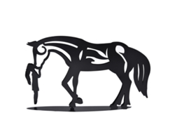 Estatua decorativa de caballo exclusiva, resistente a la oxidación.