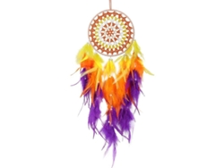 2026-rededor Grande De Sueños Hecho A Mano Para Decoración Hogar Regalo De Cumpleaños Naranja Morado