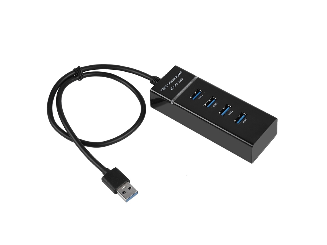 Concentrador Usb3.0 4 Portas 5gbps Hub De Carregamento Dock Station Para Celular Tablet Pc Windows Linux Mac Os