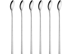 KOFIHETY largas para café y cócteles, cucharas de MacChiato de café con leche con diseño ergonómico de mango largo con cucharones de acero inoxidable, uso de l