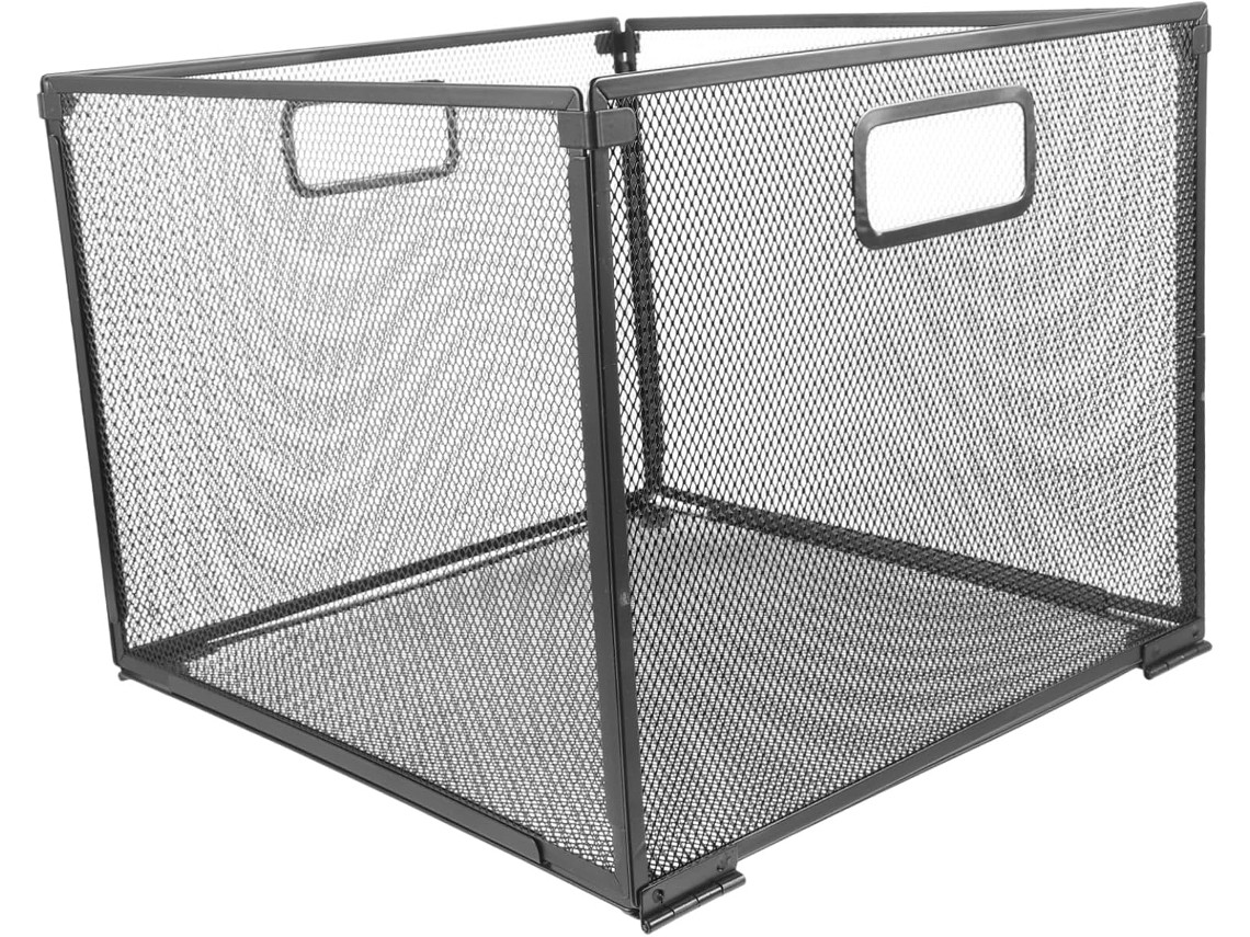 Estructura De Cajón Archivador Colgante De Hierro Negro, Cesta De Almacenamiento Plegable Para Oficina.