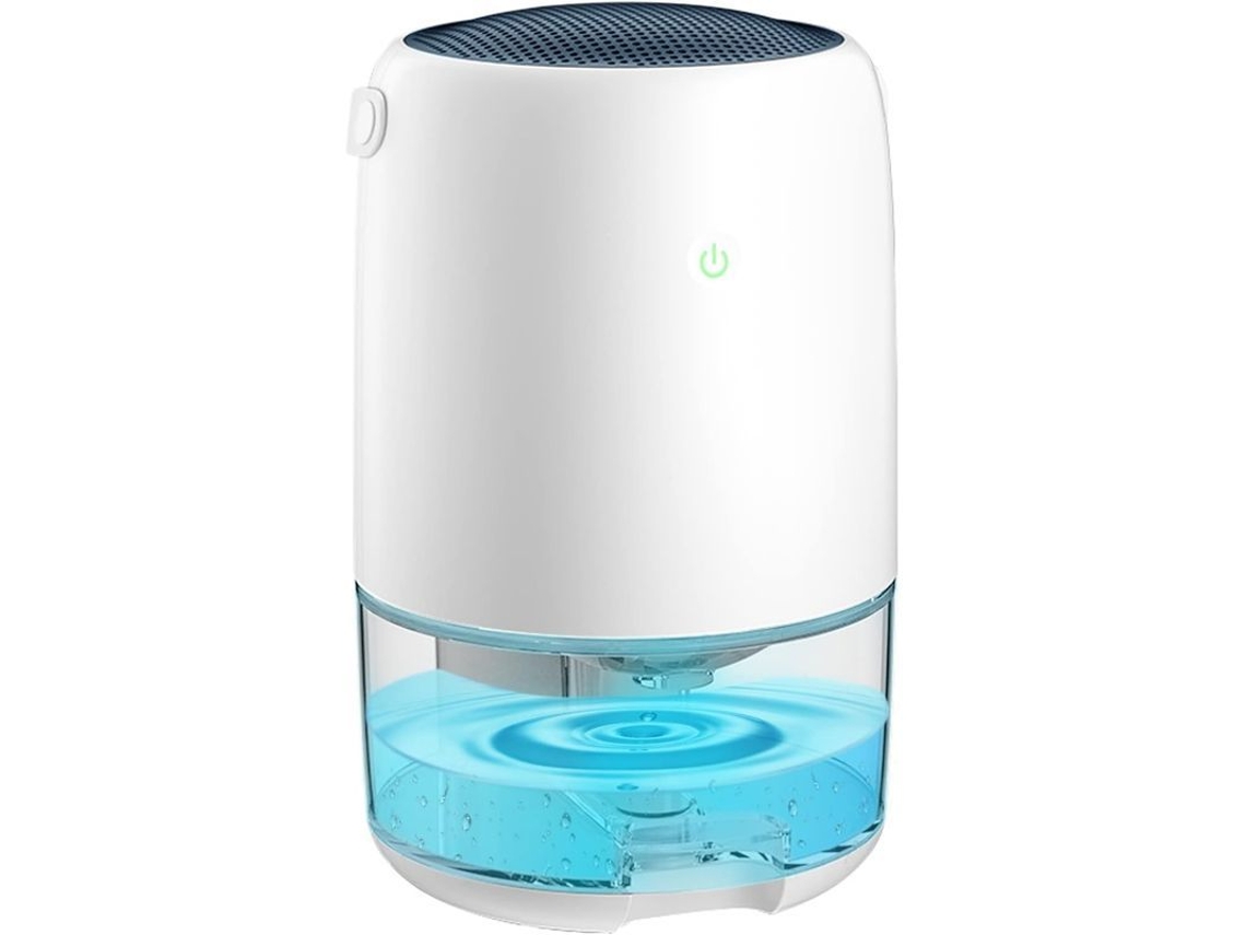Deshumidificador Pequeño De 1100 Ml Para Uso Doméstico, Ultra Silencioso, Antimoho, Luz Nocturna Y Alerta Completa.