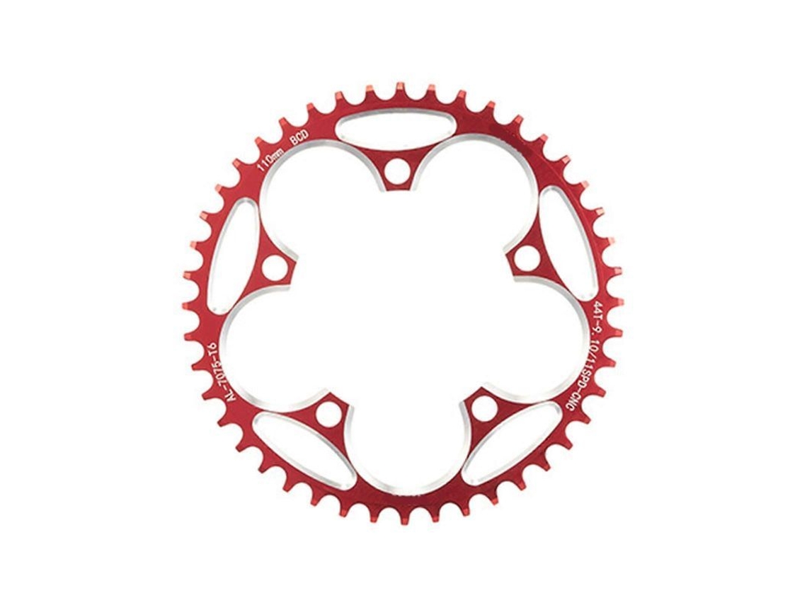 Bielas Para Bicicleta De Montaña De 5 Tornillos, 110bcd/130bcd, Montaje Directo, 110bcd, Rojo, 44 Dientes.