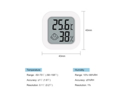 Medidor Digital Lcd De Temperatura Y Humedad, Sensor De Precisión, Termómetro E Higrómetro Para Interiores, Estación Meteorológica