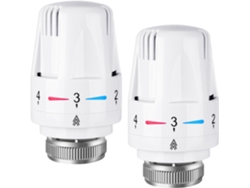 2 cabezales de válvula termostática M30x1.5 Trv, control automático de temperatura, para calefacción doméstica/de oficina ZYBLSSBB
