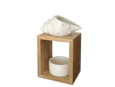 Quemador de Aceites Esenciales ZEN'ARÔME (Blanco)