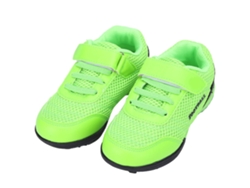 Zapatillas De Fútbol Infantiles De Color Verde Fluorescente Con Cierre De Velcro Transpirable Para Entrenamientos Y Competiciones De Verano.