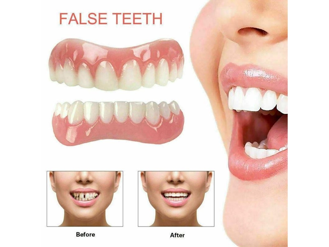 Carillas Dentales Instantáneas De Silicona Snap On Smile, Dientes Postizos Cosméticos