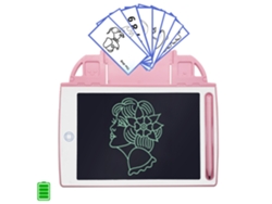 Tableta de dibujo y escritura LCD de 8.4 pulgadas. Portátil, con bloqueo de borrado y batería recargable. Incluye tarjetas de aprendizaje.