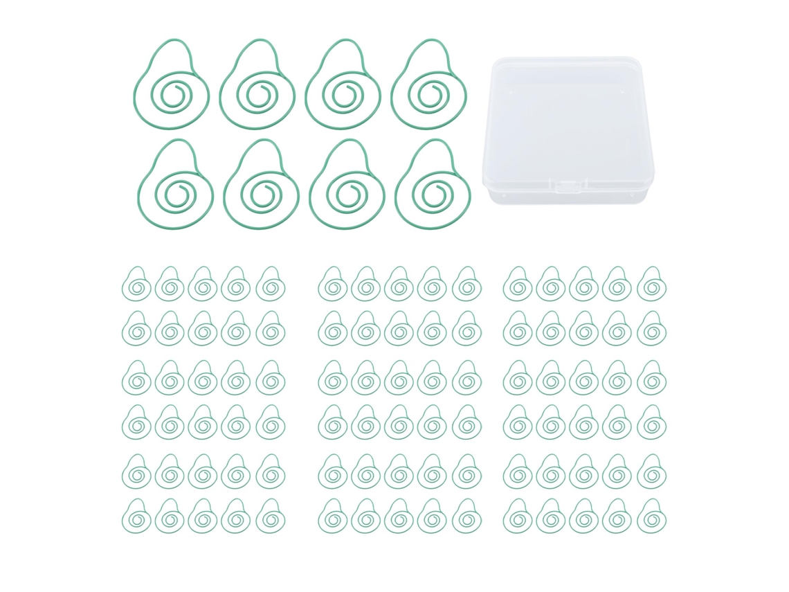 100 Clip De Papel Bonitos Con Diseño De Frutas Lindas Avocado Para Niños, Oficina, Escuela Y Hogar