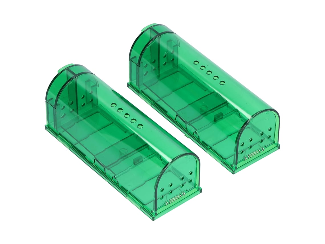 2 Trampas Automáticas De Plástico Impermeables Para Ratones, Ideales Para El Hogar Y Restaurantes.