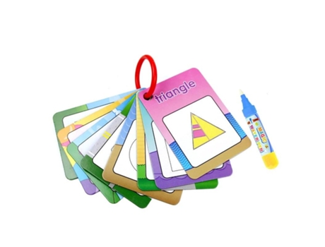 Tarjetas de dibujo de agua mágica libro para colorear con bolígrafo de agua pintura tablero de dibujo juguetes educativos para regalo de niños - co...