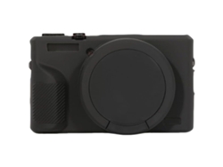 Funda Protectora De Silicona Antiarañazos Para Canon G7x Mark Iii Negra Digitallab