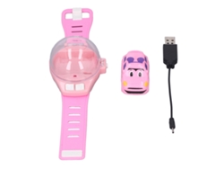 Reloj de coche teledirigido mini de silicona rosa con USB para niños