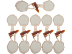 Piezas, Té, Pp, 6 Piezas De Botones De Palanca De Resina Blanca Vintage Para Abrigos Y Suéteres Con Chi