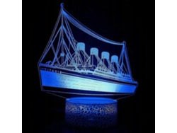Luz nocturna 3D del Titanic para niños Rosewell