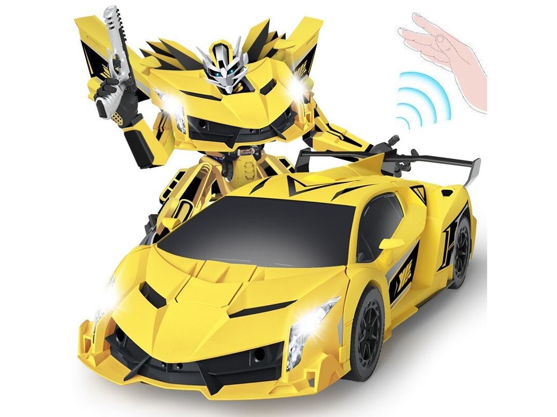 Cochecito trieléctrico Lamborghini D830 de 34 cm, color amarillo: un regalo interactivo para padres e hijos.