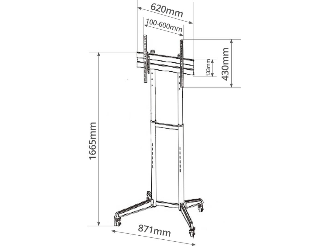 Soporte de TV HOLMIOS H60003 (Fijo - 37'' a 70" - Hasta 50 kg)