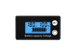 Monitor De Batería Lcd Digital Multifuncional, Medidor De Capacidad Y Voltaje, 8v-100v, Pantalla Azul/blanca