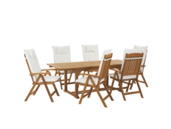Conjunto de Jardín Java 263088 (Marrón - Madera de Acacia -90x220x105 cm)