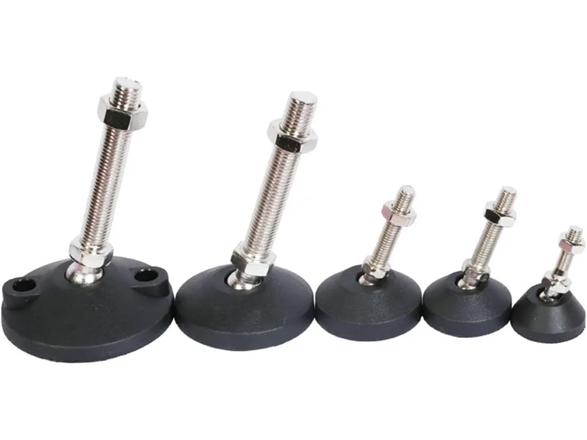 Pie De Soporte Antideslizante Ajustable Activo/fijo Para Muebles M8/m16/m20 (d100xm) 20x150mm