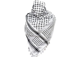 2026-bufanda Palestina Keffiyeh Arafat Hatta De Algodón 100% Con Borlas Y Brillo Dorado