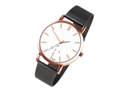 Reloj de pareja con correa Malle, estilo casual y moderno (Blanco, Oro Rosa, Negro)