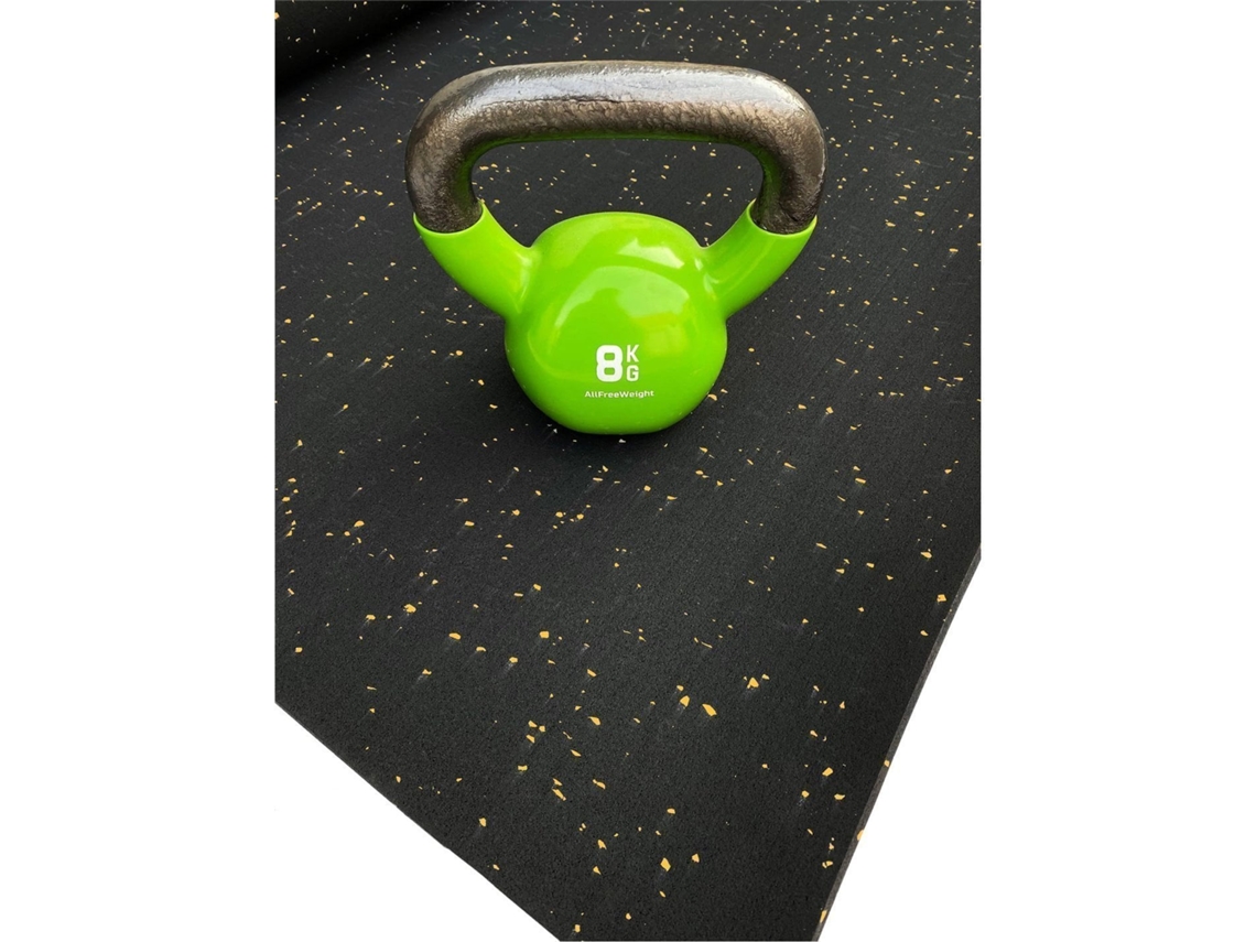 Tapete de Ejercicio Moteado Amarillo - Fitness especial para Ginásios | SPORT PREMIUM | Base Negra 8mm de altura 1'25m (Ancho) x 5m (Largo)