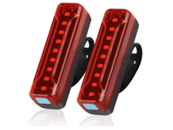 2 luces traseras para bicicleta de 1200 mAh, 5 modos, IPX5, color negro, Yizhood