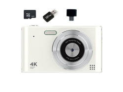 Cámara Digital Compacta Szsmart C15 Con Pantalla De 2,4 Pulgadas, Hd 1080p, Zoom 16x Para Niños Y Adultos 32 Gb - Blanca