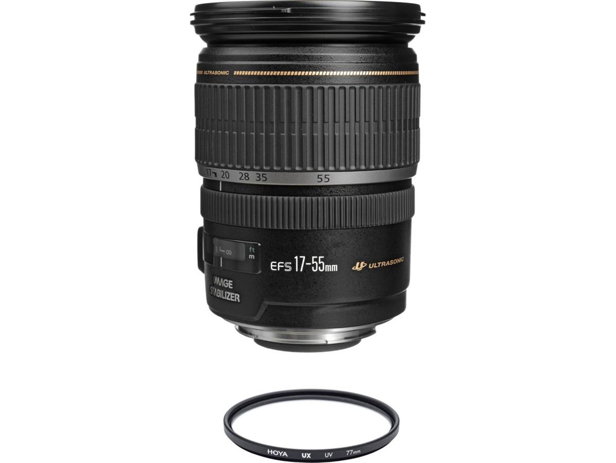 Objetivo CANON EF-S 17-55mm F2.8 IS USM + HOYA UX UV 77mm Filtro