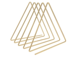 VVJIJILLY Elegante Organizador De Desktop, Estilo Nórdico De Alta Qualidade Metal Triângulo Forma Revista Suporte, Robusto E Durável Para Sala De Estudo, Sala D