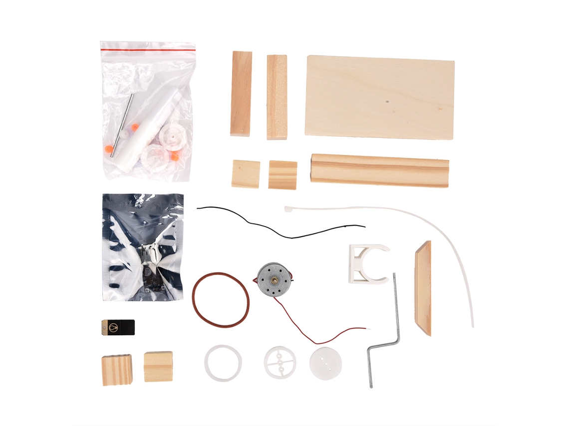 Kit De Materiales Para Generador Eléctrico Manual De Bricolaje: Juguete Educativo Para Niños.