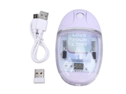 Ratón Inalámbrico Bluetooth De Doble Modo 2.4g, Transparente, Ergonómico Y Silencioso Para Ordenador De Oficina/portátil (morado)