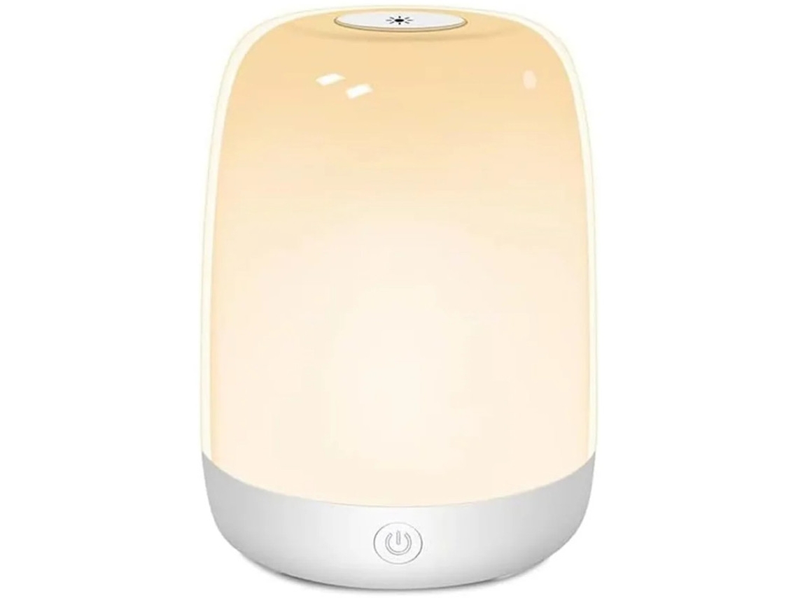 Lámpara de mesita de noche táctil con 3 niveles de intensidad regulable para dormitorio pequeño. Lámpara táctil para dormitorio. Lámpara de mesa Bestvite.