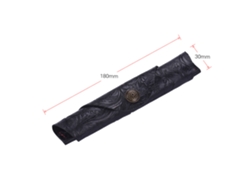 Estuche protector de piel antigua hecho a mano para bolígrafos, 7*1.2''