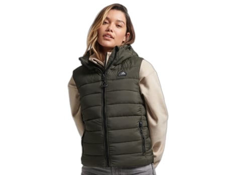 Chaqueta sin mangas para mujer con capucha SUPERDRY Classic XS