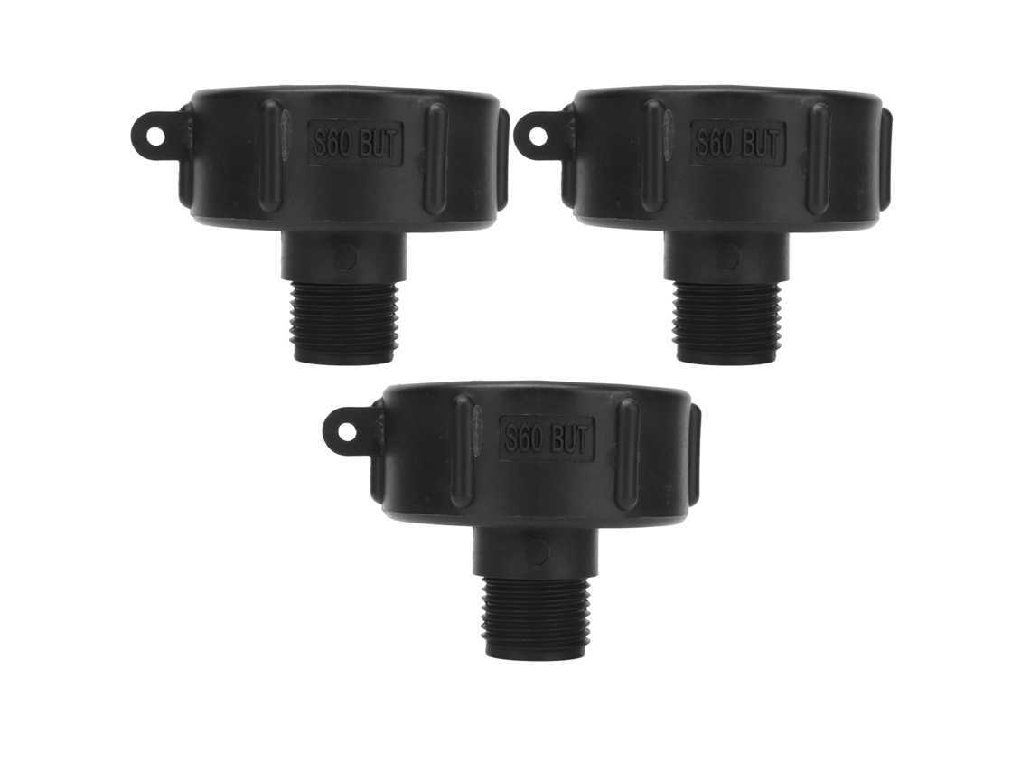 Adaptador De Drenaje Para Conector De Tanque Ibc De 3 Piezas Con Rosca G3/4, Plástico Abs, Válvula De Repuesto, Apriete Seguro, Sin Fugas.