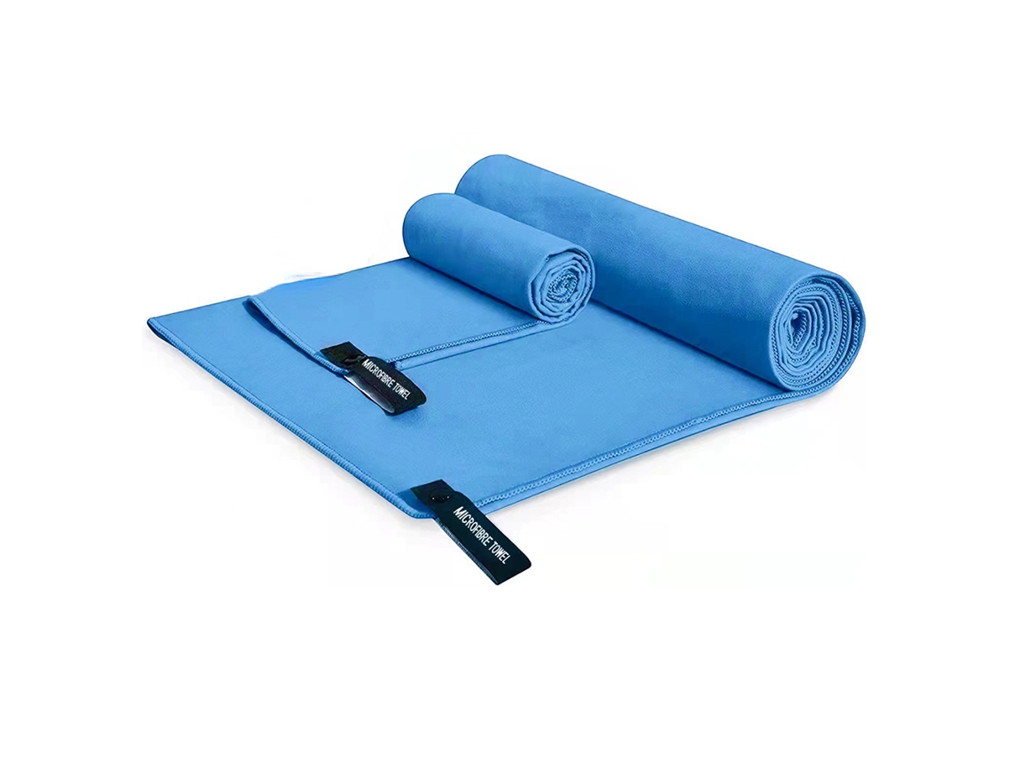 Toalla Kofihety Camping Secado Rápido Microfibra Azul (25x20x2.3cm)