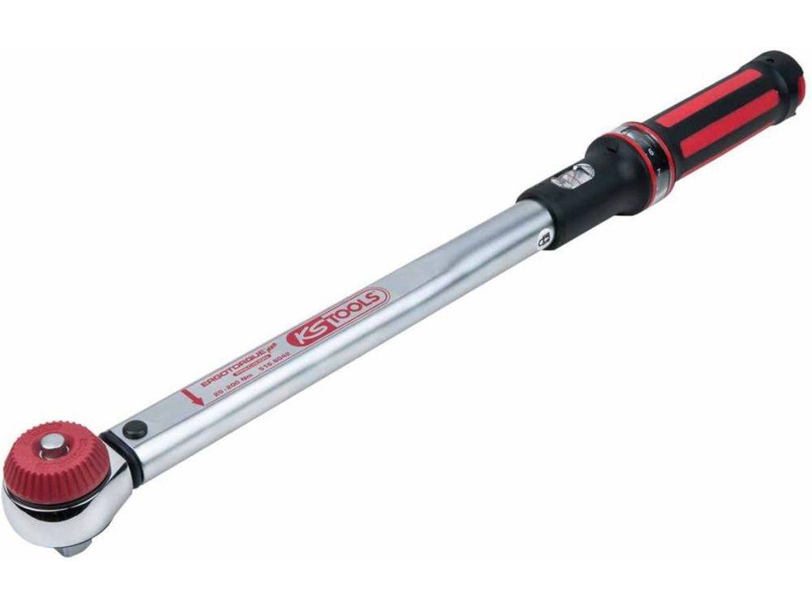 KS Tools Llave dinamométrica ERGOTORQUE 200 Nm roja 516.6042