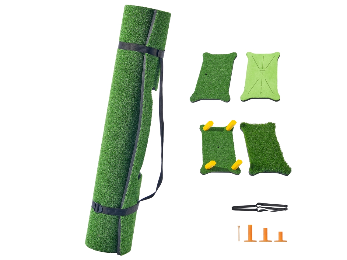 Tapete de golf de césped artificial profesional Succebuy de 1,5 x 1,2 m para práctica y entrenamiento en interiores y exteriores