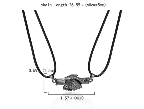 Collar de apretón de manos magnético Cadena de clavícula para mujeres Regalo de joyería