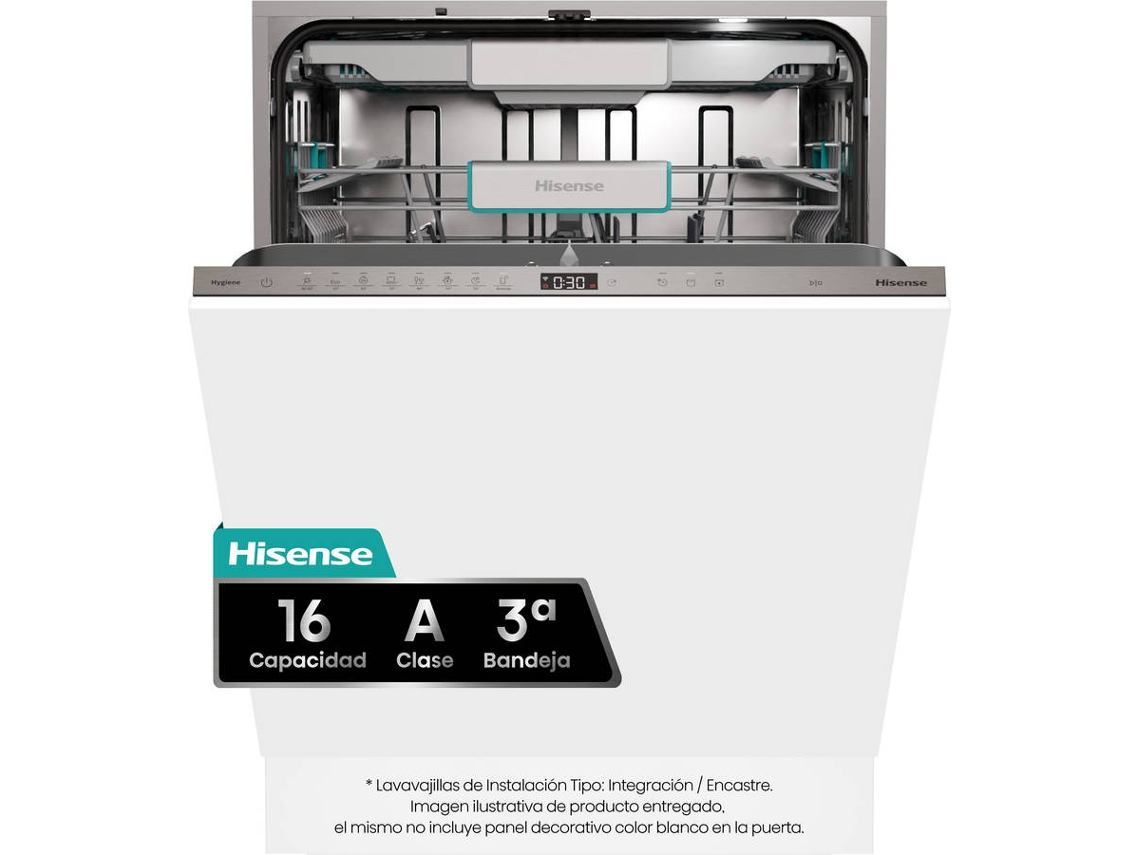 Lavavajillas Integrable HISENSE HV673A65 (16 Cubiertos - 60 cm - Inox)