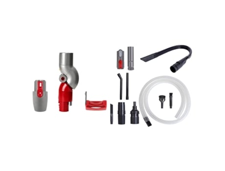 Bloqueo de gatillo y adaptador inferior para Dyson V7 V8 V10 V11, adaptador de tubo de succión rojo y plano, juego de herramientas para hendiduras ...