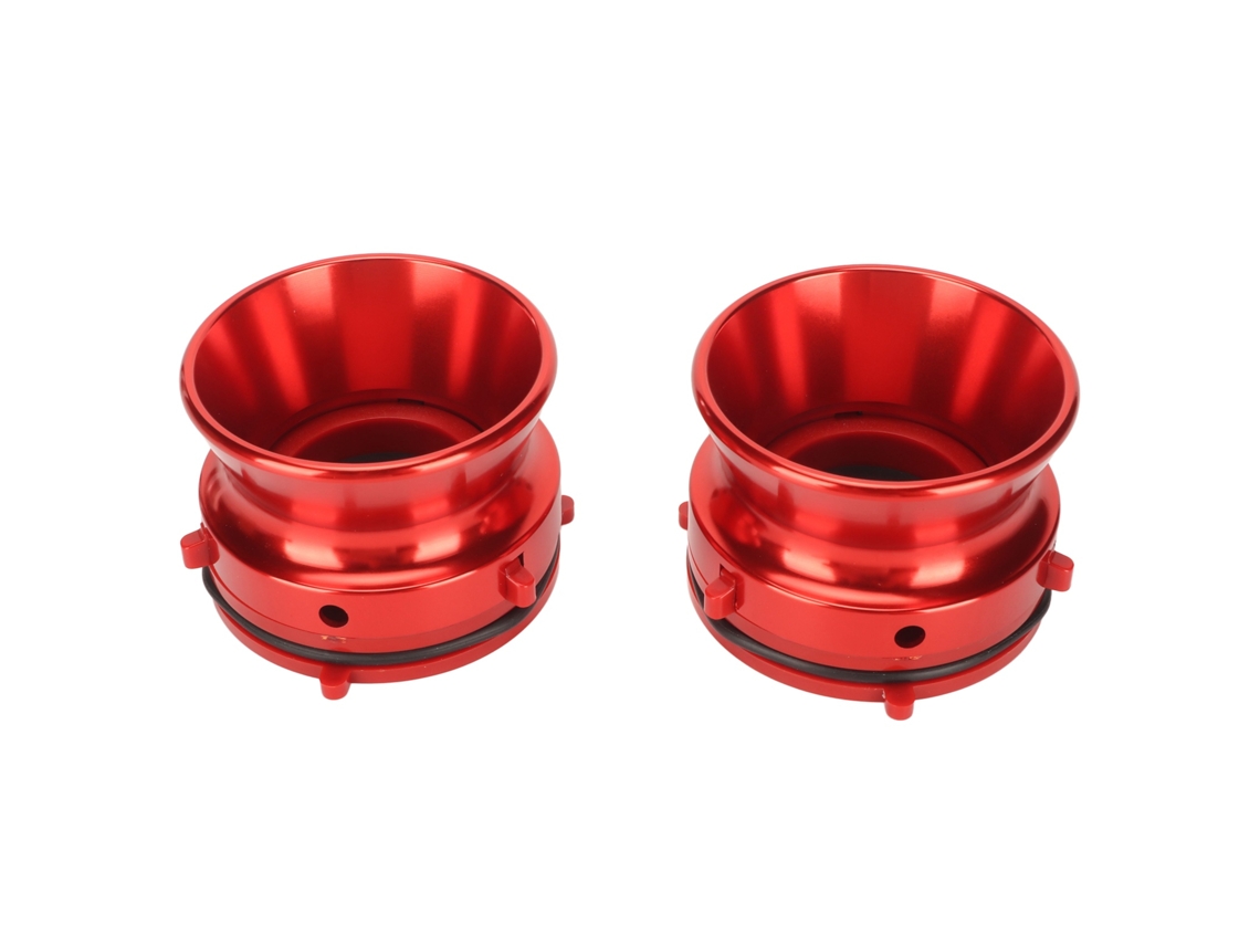 1 Par De Adaptadores De Buje Nab, Aluminio Pulido, Apertura, Rollo De Cinta, 10 Pulgadas, Studer Revox Akai Teac, Rojo